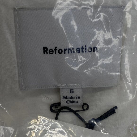 Reformation Women’s Ketra Slim Fit V-Neck Midi Dress Ivory - Picture 16 of 16